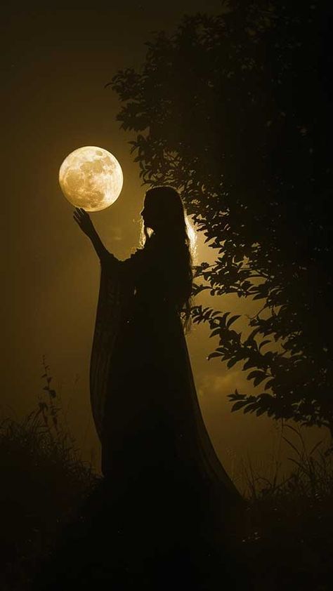 50+ Enchanting Witchy Wallpapers (Witches, Caldrons, Moon and More) - The Mood Guide Witch Character Aesthetic, Fairy Witch Photoshoot, Modern Day Witch Aesthetic, Dark Green Witch Aesthetic, Moon Goddess Photoshoot, Fantasy Witch Aesthetic, Witchy Girl Aesthetic, Witchy Woman Aesthetic, Halloween Witch Pictures