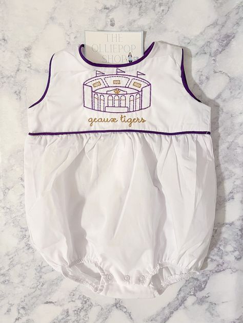 Lsu Stadium, Lsu Tiger Stadium, Lsu Babies, Bubble Outfit, Lsu Outfits, Football Tailgate Outfit, Lsu Game, Bubble Clothes, Tiger Stadium