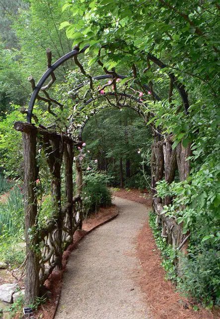 Enclosed Garden Structures, Garden Obelisk, Upcycle Garden, Garden Arbor, Garden Walkway, Garden Artwork, The Secret Garden, Traditional Garden, Woodland Garden