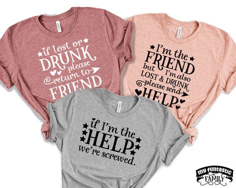 Funny Best Friend Shirts If Lost or Drunk Please Return to - Etsy Funny Best Friend, Drunk Friends, Girls Weekend Shirts, Friend Shirts, 3 Best Friends, Matching Outfits Best Friend, Girls Trip Shirts, Best Friend Shirts, Best Friends Funny