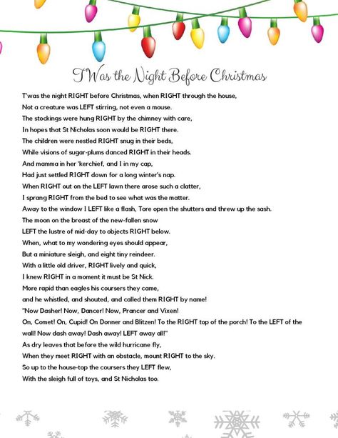 White Elephant Game Story, Christmas Present Exchange Games, Christmas Gift Exchange Poem, Holiday Gift Exchange Ideas, Christmas Present Exchange, Gift Exchange Poem, Left Right Christmas Game, Xmas Activities, Funny Christmas Poems