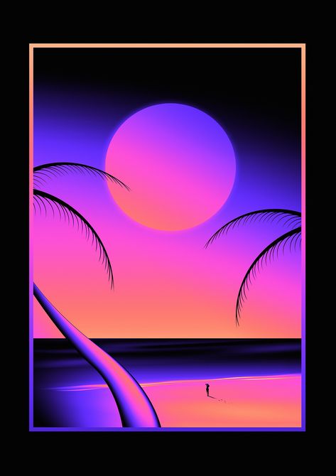 /Various Works '16 on Behance Synthwave Art, Vaporwave Wallpaper, Retro Wave, Vaporwave Art, New Retro Wave, Cyberpunk Aesthetic, Lock Screens, Vaporwave Aesthetic, Neon Aesthetic