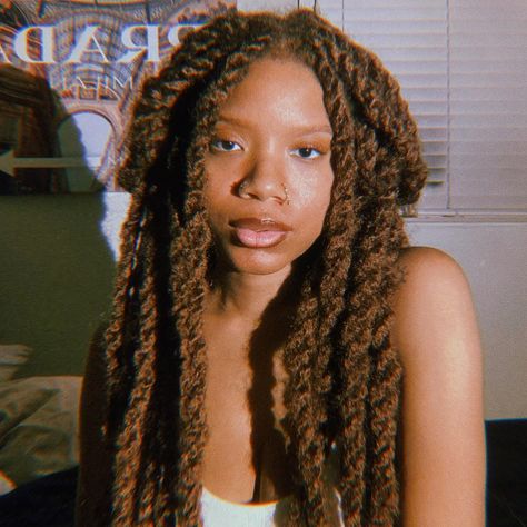 me & marley twists🤝🏽 • • • • #marleytwist #locs #starterlocs #shortlocs #womenwithlocs #locstyles #locnation #loclife #blackgirlmagic #gingerlocs #naturalhair Marley Twist Over Locs Dreads, Bob Marley Twist Hairstyles, Blonde Marley Twists, Marley Twists With Highlights, Color 30 Marley Twists, Purple Marley Twist, Brown Marley Twists Long, Marley Twist Hairstyles, Twist Bun