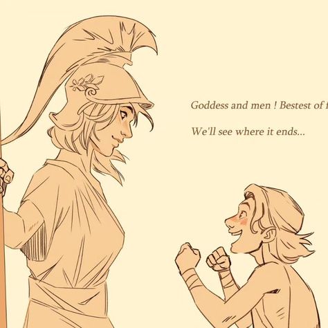 Athena Fanart, Epic Musical, Epic The Musical, Greek Mythology Humor, Greek Mythology Gods, Achilles And Patroclus, The Odyssey, Greek And Roman Mythology, Greek Mythology Art