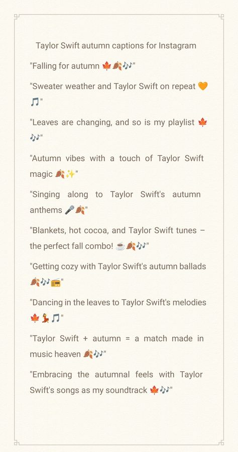 Taylor Swift Fall Instagram Captions, Taylor Swift Fall Captions, Maren Morris Instagram, Swift Captions, September Quotes, Autumn Instagram, Maren Morris, Caption Ideas, Fallen Book