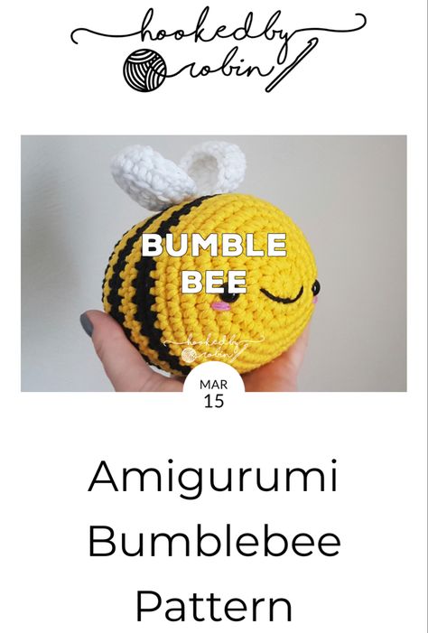 Giant Plush, Crochet Bee, Easy Crochet Projects, Crochet Animals Free Patterns, Kawaii Crochet, Beginner Crochet Projects, Crochet Amigurumi Free, Crochet Cross, Quick Crochet