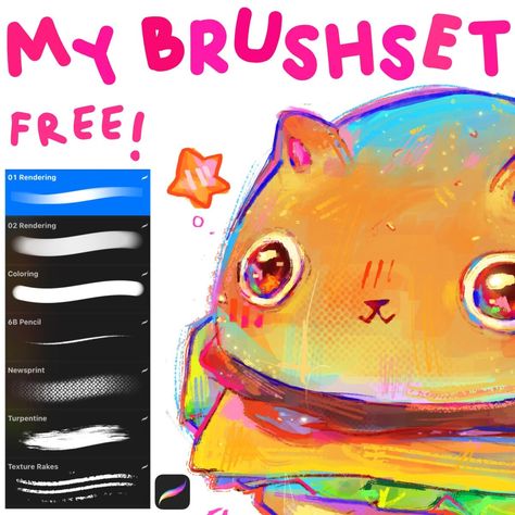 Free Impori Brush Set for Procreate - LIBRIUM Procreate Qr Code Brushes, How To Download Procreate Brushes, Good Procreate Brushes Free, Pens For Procreate, Digital Brushes Procreate, Free Sketch Brushes Procreate, Brushes Digital Art, Art Ideas For Procreate, Brush Pen Procreate Free