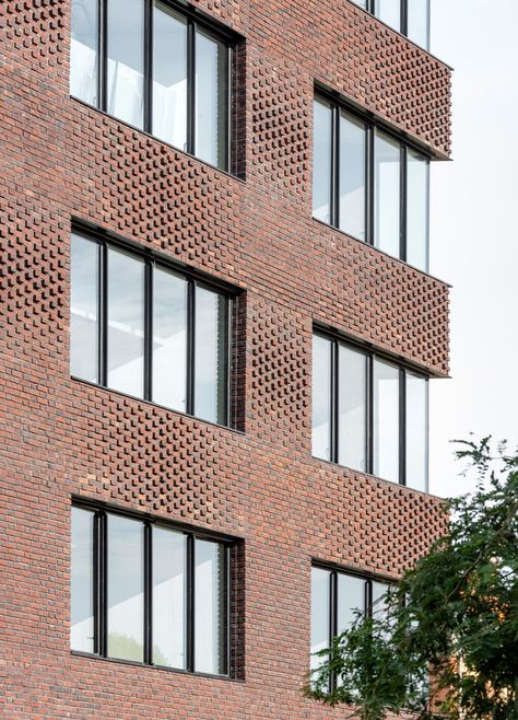 Gallery of Grand Paris Eco-Campus / PERIPHERIQUES Marin+Trottin Architectes - 8 Brick Detailing, Brick Roof, Hotel Facade, 2022 Picture, Shigeru Ban, Brick Detail, Brick Architecture, Brick Facade, Pop Art Wallpaper