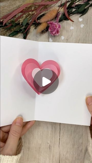 Katharina Tarta on Instagram: "I am sorry. I know my feed has been full of Valentine’s cards lately 🙈 It‘s just once I am in Valentine’s mode, it’s hard to get my brain to produce any other ideas than love related ones 😅 #cardmaking #diyvalentines #giftforher #giftforhim So are you already sick of my Valentine’s ideas?" I Am Sorry Cards Diy, Folded Heart Card, Love Pop Up Card, Hand Crafted Gifts Ideas, I Love You Cards, Sorry Card Ideas, I Love You Card, Pop Up Valentine Cards, Easy Birthday Cards Diy