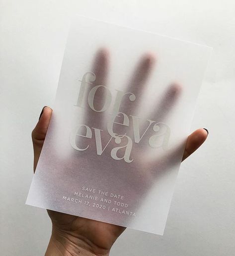 Vellum Save The Date, Swell Press, Vellum Wedding Invitations, Edgy Bridal, Diy Wedding Stationery, Stationery Inspiration, Acrylic Wedding Invitations, Letterpress Invitations, Plastic Sheet