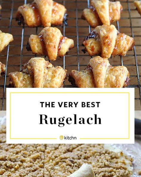 Ina Garten Rugelach Recipe, Rugelach Recipe Traditional, Jewish Desserts, Rugelach Cookies, Chocolate Rugelach, Rugelach Recipe, Polish Foods, Jewish Foods, Xmas Music