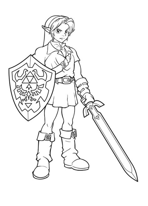 link coloring pages zelda | Free Printable Zelda Coloring Pages For Kids Zelda Coloring Pages, Ink Link, Princess Coloring Pages, Link Zelda, Princess Coloring, Printable Coloring Book, Legend Of Zelda Breath, Print Out, Coloring Pages To Print