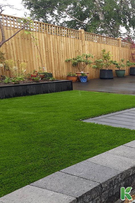 It is important to weigh up the pros & cons when getting artificial grass installed in your garden, we at Kennedy Landscapes are able to offer amazing information and technical -knowhow on any artificial grass subject you have questions on. If you want correct and accurate information on artificial grass we have a team of specialists who can give you all you need to know about installing artificial grass, feel free to give us a call at 0800 270 7077! Artificial Grass Landscape, Artificial Grass Ideas, Artificial Grass Garden, Grass Backyard, Artificial Grass Backyard, Grass Garden, Artificial Grass Installation, Slippery When Wet, Artificial Lawn