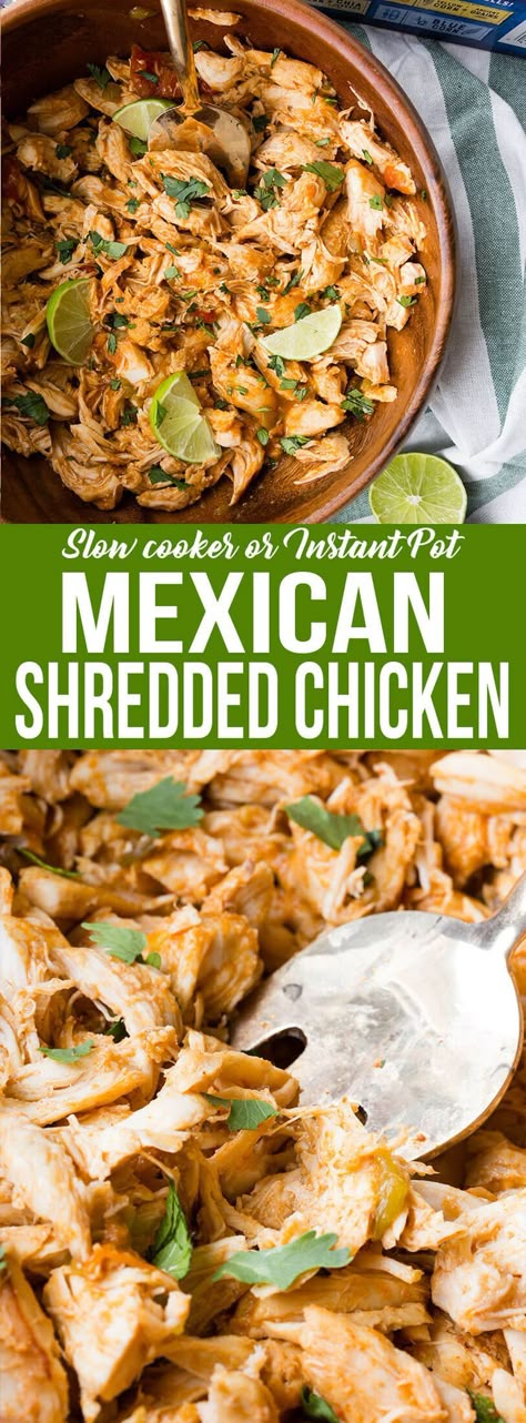 Shredded Chicken Pressure Cooker, Mexican Shredded Chicken Tacos, Green Taco Sauce, Chicken Pressure Cooker, Slow Cooker Mexican, Slow Cooker Shredded Chicken, Mexican Shredded Chicken, Shredded Chicken Tacos, Coconut Dessert