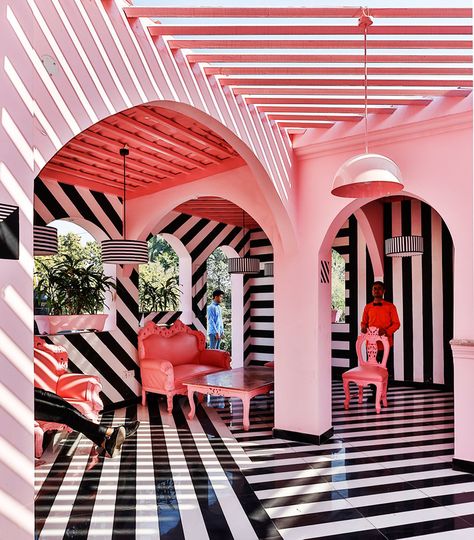 Wes Anderson Design, Estilo Kitsch, City Condo, 카페 인테리어 디자인, Fish Eye, Design Hotel, Interior Modern, Pink Party, Design Del Prodotto