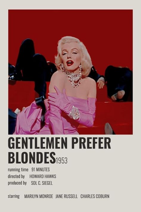 Halloween Costume Movie, Quote Movie, Movies To Watch Teenagers, Filmy Vintage, Movie Card, Iconic Movie Posters, Girly Movies, Film Posters Minimalist, Gentlemen Prefer Blondes