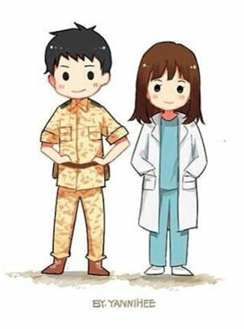 Descendants Of The Sun Wallpaper, Descendants Of The Sun, Army Couple, Korean Drama Songs, Yangon, Cartoons Love, Cute Couple Wallpaper, Cute Couple Cartoon, Korean Art