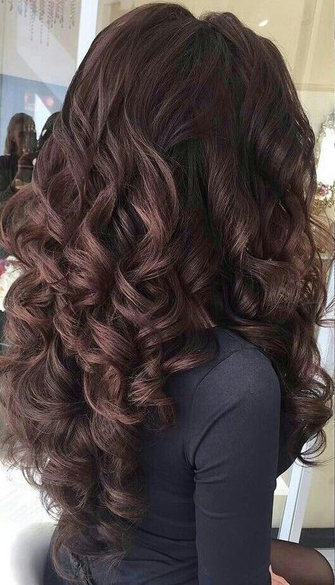 Regular Perm, Ringlets Hair, Long Hair Perm, Spiral Perm, Curled Hair, Curls For Long Hair, Effortless Hairstyles, Permed Hairstyles, Dark Brown Hair