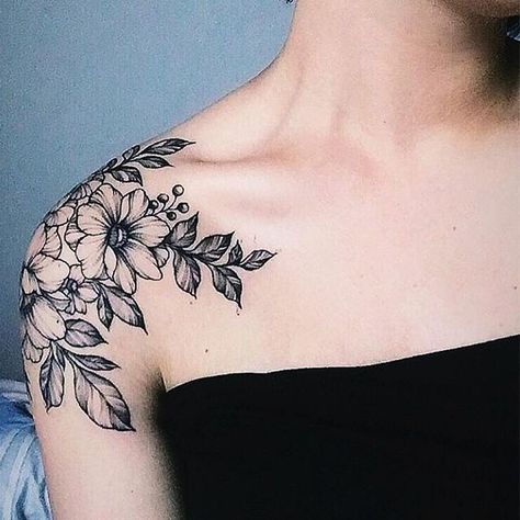 Shoulder Tattoo Birds And Flowers, Dainty Floral Shoulder Tattoo, Butterfly Shoulder Cap Tattoo, Collarbone Coverup Tattoo, Botanical Shoulder Cap Tattoo, Tattoos For Women Baddie, Upper Shoulder Tattoos, Tattoo Of A Tattoo, Women Shoulder Tattoo Ideas Unique