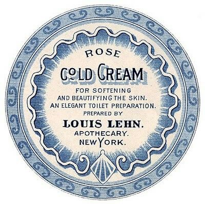 For DIY beauty project - vintage apothecary label via The Graphics Fairy blog. Love that color blue! Vintage Pharmacy, Apothecary Shop, Advertising Archives, Perfume Label, Apothecary Labels, Organic Spa, Label Image, The Graphics Fairy, Cold Cream