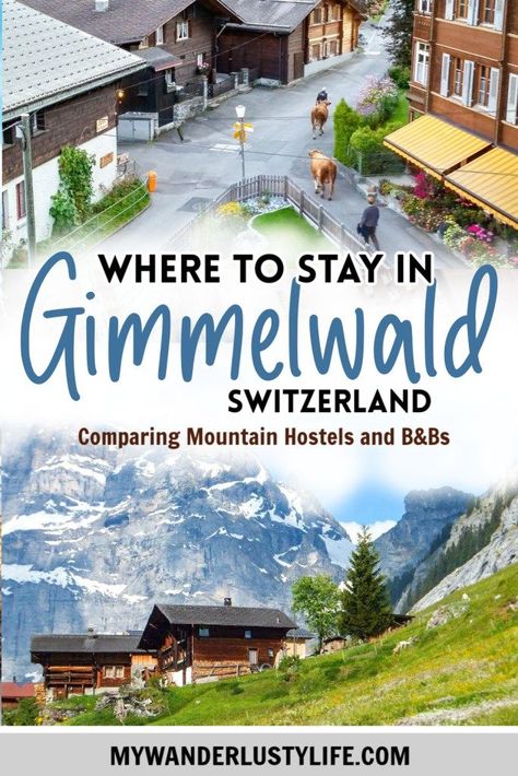 Mountain Hostel Gimmelwald, Hotel Belvedere Switzerland, Swiss Hikes, Gimmelwald Switzerland, Vacation Switzerland, Switzerland Hiking, Germany Trip, Travel Switzerland, Europe 2023