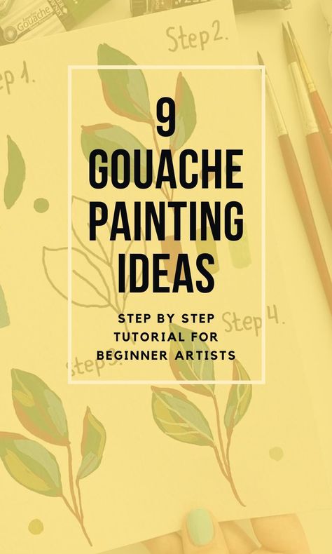 Gouache painting ideas for complete beginners that you must see | painting drawing ideas that you must see #gouache  #paintingideas #drawingideas #howtogouache Gouache Beginner, Gauche Painting Ideas, Gouche Paintings, Gouache Painting Ideas For Beginners, Easy Gouache Painting Ideas, Gouache Art For Beginners, Easy Gouache Painting, Gouache Painting Ideas, Painting Drawing Ideas