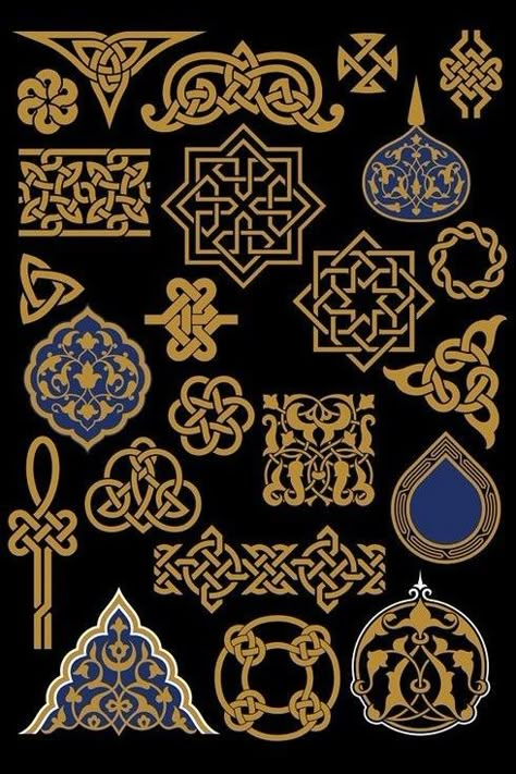 Medieval Symbols, Medieval Pattern, Heraldry Design, Medieval Design, Celtic Patterns, Arabic Design, Byzantine Art, Celtic Art, Environment Concept Art