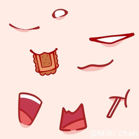 Gacha Mouth Template, Mouth Drawing Reference Gacha, Gacha Mouth Ideas, Mouth Gacha Base, Gacha Mouth Reference, Gacha Smile Mouth, Gacha Mouths Base, Gacha Mouth Base Smile, Happy Mouth Drawing