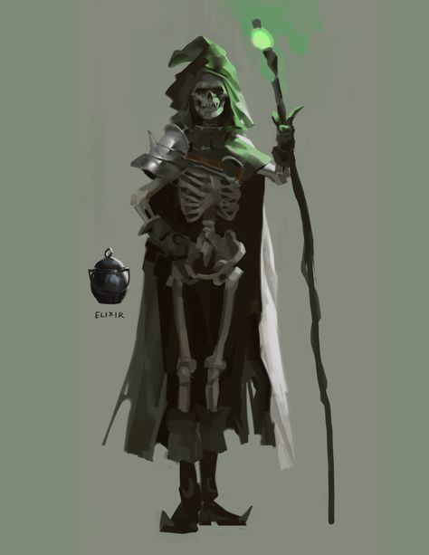 Skeleton Mage, Defence Against The Dark Arts, Hell Fire, Dnd Monsters, Dark Arts, Knight Art, Fantasy Races, Dungeons And Dragons Homebrew, Traditional Games