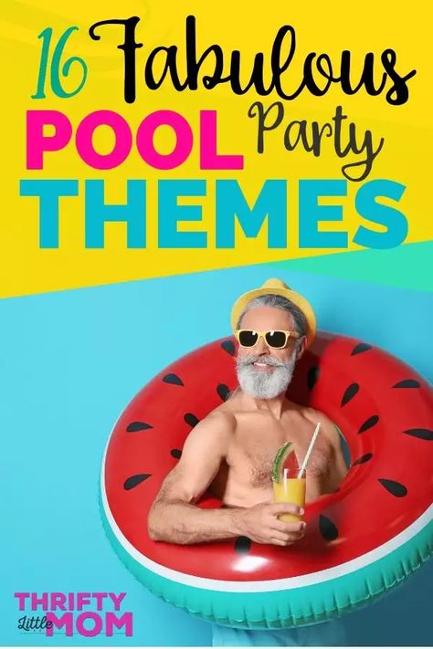 16 Fabulously Fun Pool Party Themes for Summer Adult Pool Party Decorations, Pool Party Theme Birthday, Teen Pool Parties, Friends Pool Party, Pool Party Activities, Family Pool Party, Pool Events, Pool Party Adults, Night Pool Party