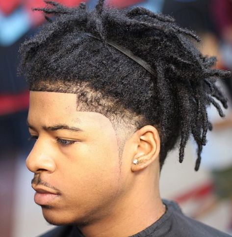 Uplifted Dreads with a Shape-Up Haircut With Dreads, Mens Dreadlock Styles, Mens Dreads, Short Dreads, Dreadlock Hairstyles For Men, Dreadlock Styles, Thick Curly Hair, Dreads Styles, Natural Hairstyles For Kids