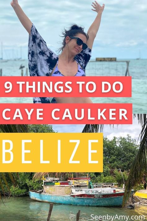 Caye Caulker is a tiny Belize island located in the stunning Caribbean Sea. Thanks to it's great location & fantastic year-round weather there's always great things to do in Caye Caulker. Caye Caulker Belize Things To Do｜Travel Belize｜Things To Do Belize｜Central America｜Belize Vacations｜Belize Snorkeling｜Belize Honeymoon｜Caribbean Vacations｜Belize Destinations｜Island Destinations｜Ambergris Caye｜San Ignacio Belize｜Island Life｜Tropical Vacation｜Central America Travel｜Central America Destinations Honeymoon Caribbean, Travel Central America, Belize Snorkeling, Belize Honeymoon, San Ignacio Belize, Travel Belize, Caye Caulker Belize, Caribbean Honeymoon, Belize Beach