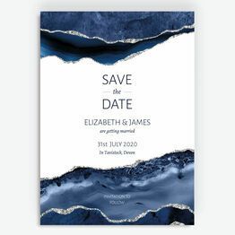 Colourful Sketches, Navy Blue Save The Date, Save The Date Blue, Dark Blue Wedding, Fairy Lights Wedding, Grey Wedding Invitations, Agate Wedding, Agate Table, Navy Blue Wedding Invitations