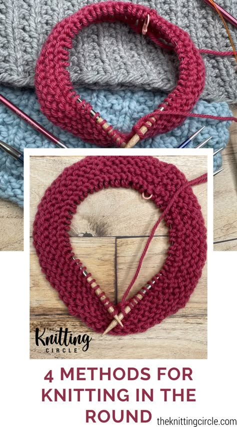 Circular Knitting Patterns, Knitting Circle, Christmas Knitting Projects, Knitting In The Round, Knitting 101, Baby Headbands Crochet, Knitting Help, Knitting Stitches Tutorial, Knitting Basics