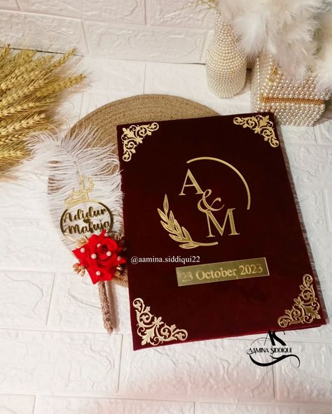 Nikah pen and booklet Dm me for order Contact -7905869506 #nikahpens #nikahsignaturepen #bookletnikahnama #nikahnama #booklet #usa #reels #bookletnikahnama Nikahnama Booklet, Nikah Booklet, Nikah Pen, Pen Design, Dm Me, Wedding Accessories, Pen, Books, Quick Saves