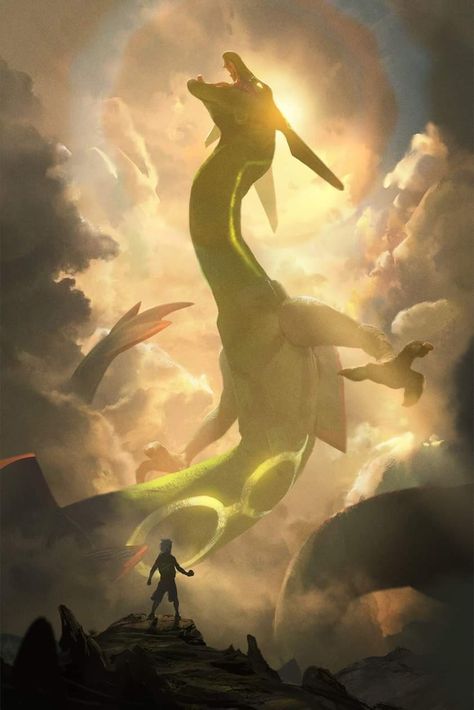 Rayquaza Wallpaper, Tyranitar Pokemon, Art Pokémon, Rayquaza Pokemon, Pokemon Lugia, Dragon Type Pokemon, Pokemon Dragon, Mythical Monsters, Cute Pokemon Pictures