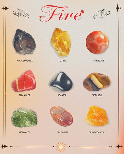 Fire Crystals, Element Quiz, Fire Crystal, Giveaway Post, Fire Element, Orange Calcite, Fire Signs, Witchy Things, Earth Elements