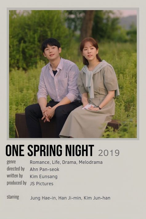 One Spring Night Kdrama Poster, One Spring Night Kdrama, Kdramas Posters, One Spring Night, Kdrama Posters, Kdrama Poster, Korean Series, Spring Night, Movie Ideas