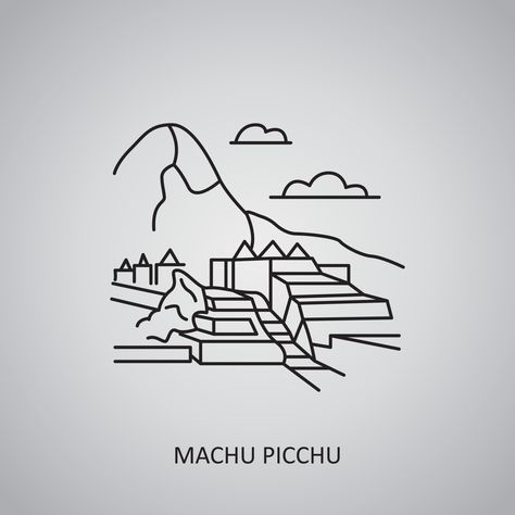 Machu Pichu Tattoo Ideas, Trip Tattoo, Boys Trip, Heart Tree, Cityscape Photos, Logo Banners, Grey Background, Machu Picchu, Heart With Arrow