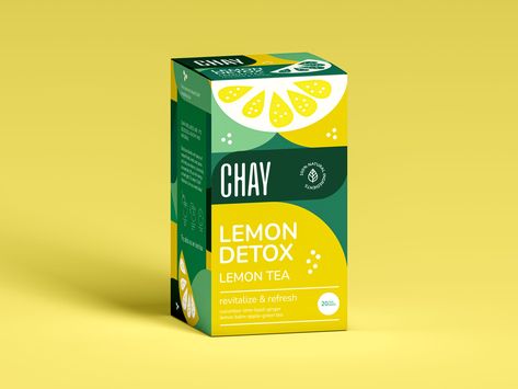 Tea Chay – Packaging Of The World New Product Poster Design, Tea Design Package, Lemon Packaging, Tea Packing Design, Fruit Tea Packaging, Tea Sample Packaging, Sustainable Tea Packaging Design, Letter D Crafts, Tea Package