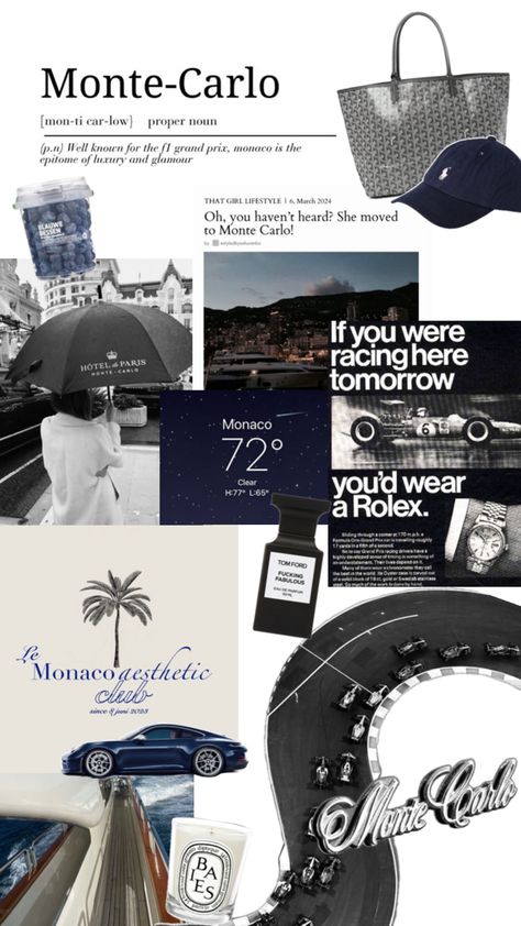 Monaco Aesthetic, Beach Bag Essentials, Car Low, Blue Vibes, F1 Race, Monaco Monte Carlo, Montecarlo Monaco, Future Lifestyle, Aesthetic Style