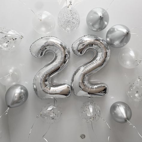 22 Balloons Number Aesthetic, 22 Number Wallpaper, 22 Birthday Balloons, 22 Balloons, 22 Birthday Decorations, Happy 21st Birthday Wishes, 21st Birthday Wishes, Happy Birthday 22, 22nd Birthday Cakes