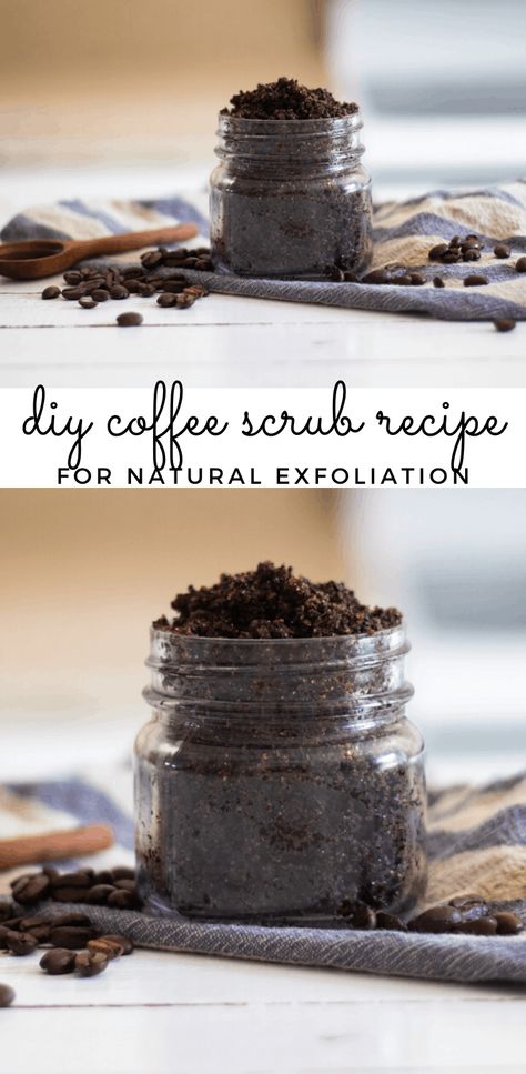 Did you know you can use coffee grounds for tightening skin? With the sand-like texture of coffee grounds, a homemade coffee scrub is just the thing you need to exfoliate your skin naturally. Learn how to make coffee scrub with this simple recipe. #coffeescrub #coffescrubrecipe #diybodyscrub #naturalskincare Homemade Coffee Scrub Skin, Coffee Grounds Body Scrub, Coffee Grounds For Skin, Coffee Ground Soap, Coffee Grounds Body Scrub Diy, Diy Coffee Body Scrub Exfoliating, Coffee Grounds Uses Skin, Used Coffee Grounds Scrub, Things To Do With Coffee Grounds