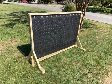 Archery Backstop Diy, Archery Range Backyard, Archery Backstop, Archery Stand, Diy Archery Target, Diy Archery, Bow Target, Archery Range, Hunting Diy