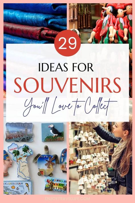 ideas for souvenirs pin Traveling Souvenirs Ideas, Souvenir Craft Ideas, Souvenir Organization Ideas, Souvenir Travel Collection, Souvenir Ideas Travel, Travel Collection Ideas Souvenirs, Things To Collect While Traveling, Souvenir Collection Ideas, National Park Souvenir Ideas