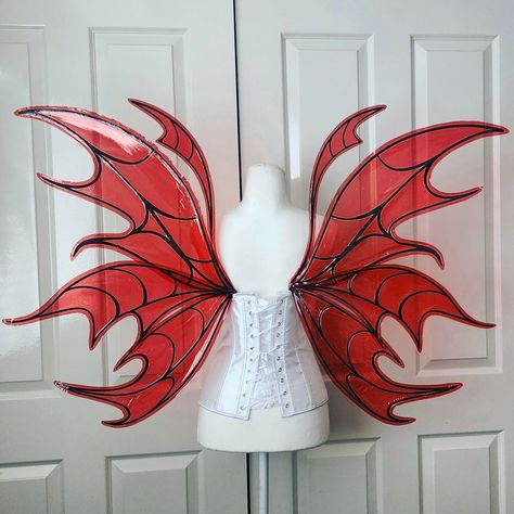 Faerie Fairy Wings Halloween Gothic Wings - Etsy Fairy Wings Design, Dark Fairy Wings, Fairy Wings Halloween, Realistic Costumes, Diy Fairy Wings, Mariposa Butterfly, Costume Wings, Fairy Cosplay, Wing Tattoo