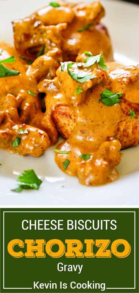 Chorizo Gravy And Biscuits, Chorizo Gravy Recipe, Biscuits And Gravy Breakfast Burrito, Biscuits And Gravy With Chorizo, Breakfast Burritos With Chorizo, Chorizo Skillet Breakfast, Healthy Brunch Recipes, Healthy Mexican, Bisquick Recipes