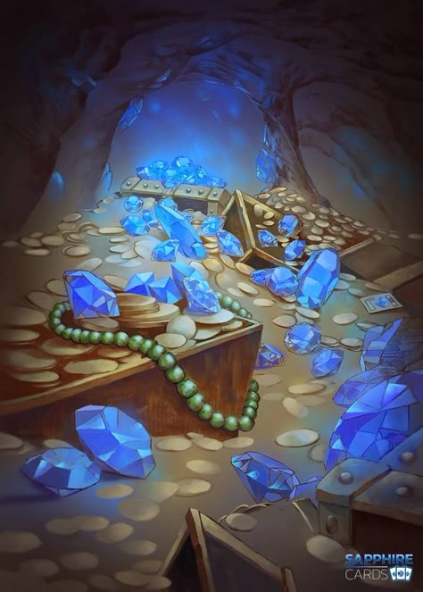 Treasure Vault Fantasy Art, Piratecore Aesthetic, Coco Boom, Pirate Cave, Props Illustration, Fantasy Items, D D Items, Magic Stones, New Background Images