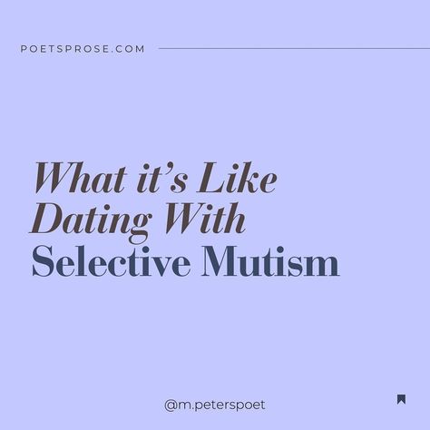 Selective Mutism Awareness, Relationship Advice Quotes Wisdom, Relationship Advice Questions, Relationship Advice Marriage, Selective Mutism, Loving Relationships, Magazine Poster, Relationship Advice Quotes, Relationship Psychology