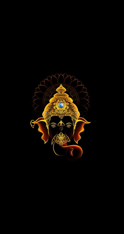 Jai Shri Ganesh, Telugu Songs Lyrics, Ganesha Art Illustration, Ganpati Photo Hd, Photos Of Ganesha, Android Wallpaper Black, Ganpati Bappa Wallpapers, Ganesh Art Paintings, Shri Ganesh Images